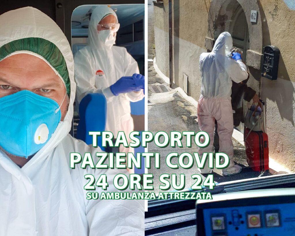 Trasporto Paziente Covid Roma Ambulanza ospedale